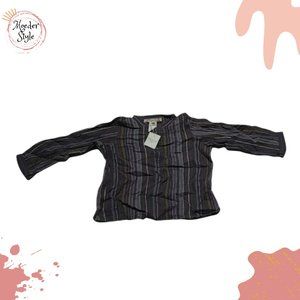 BONPOINT multicolor stripe long sleeve tunic top